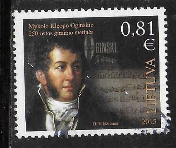 Lituanie - Y&T  n° 1046 - Oblitéré / Used  - 2015