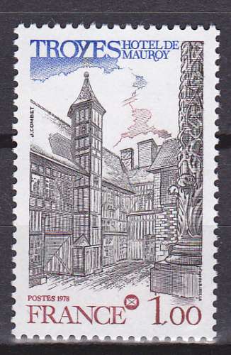 Année 1978 : Y. & T. N° 2011 **  Troyes