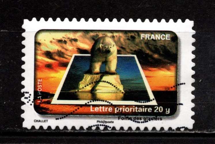 Timbre auto-adhésif France n° 414 oblitéré, TB