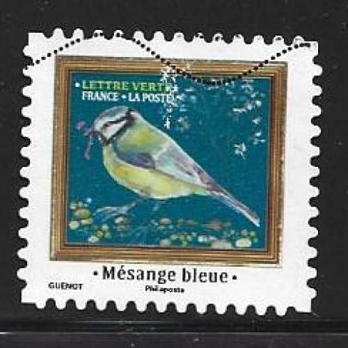2025 FRANCE Adhésif 2535 oblitéré, oiseau, mésange