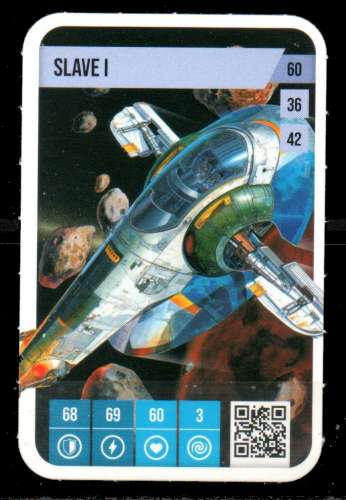 Carte Star Wars Auchan 2025 N°60/72 SLAVE I