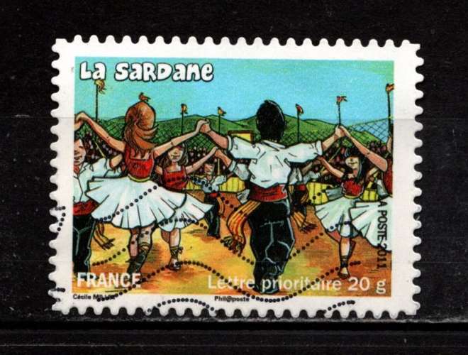 Timbre auto-adhésif France n° 576 oblitéré, TB