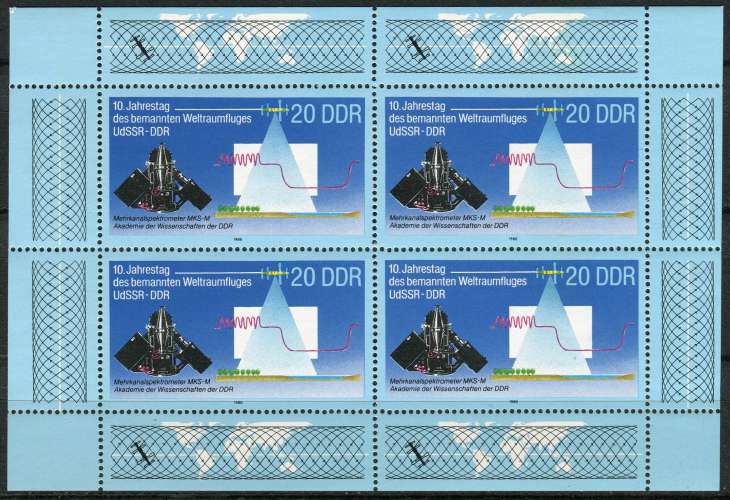 ALLEMAGNE RDA 1988 NEUF** MNH N° 2783 feuillet