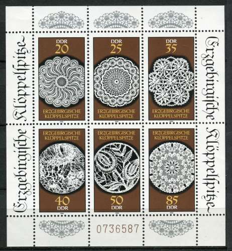 ALLEMAGNE RDA 1988 NEUF** MNH N° 2821 à 2826