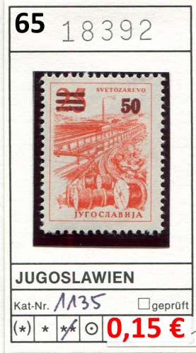 Yougoslavie 1965 - Michel 1135 - Yvert ? - ** neuf mnh 