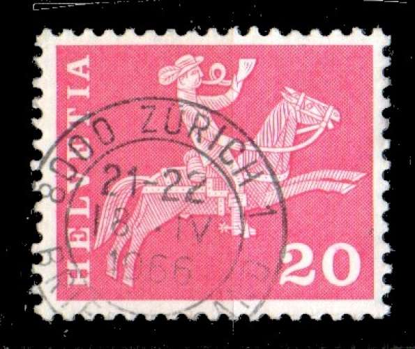 Suisse Yvert N°0646A Oblitéré 1960 Courrier monté