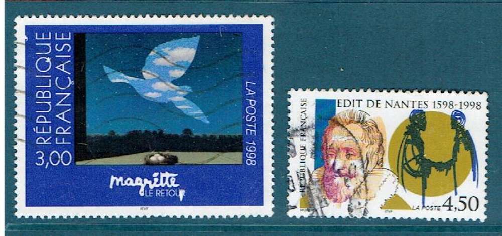 FRANCE 1998 - YT 3145 3146 OBLITÉRÉS.