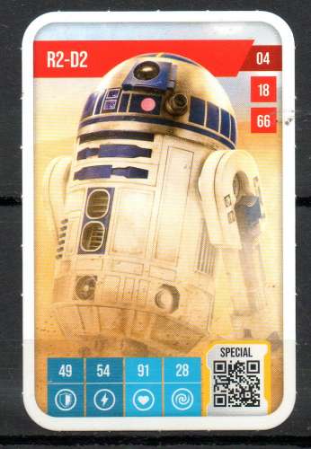 Carte Star Wars Auchan 2025 N°04/72 R2-D2