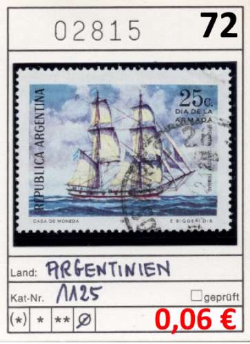Argentine 1972 - Michel 1125 - oo oblit. - 