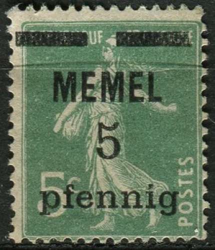 MEMEL 1920 OBLITERE Occupation Française N° 18