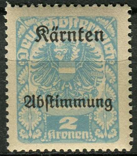 CARINTHIE - PLEBISCITE 1920 NEUF** MNH N° 12