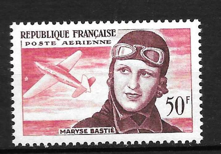 Année 1955 : Y. & T. N° 34 **  Maryse Bastié