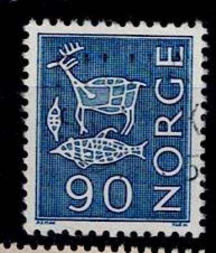 NORVÈGE 1962/65 - YT 449 OBLITÉRÉ.