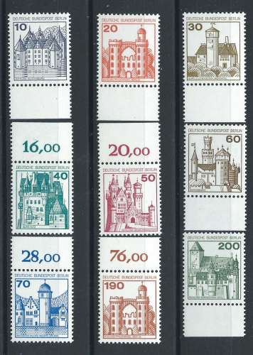 Allemagne Berlin N°496/502** (MNH) 1977 - Châteaux