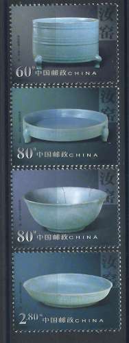 Timbre Chine N°3985/92* * (MNH) 2002 - Art 