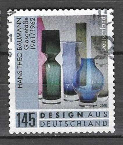 Allemagne  - 2016 - YT n°  Art du Verre  oblitéré