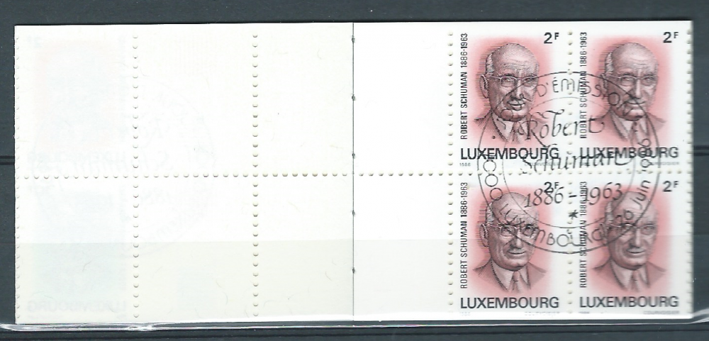 LUXEMBOURG-OBL-1986-YT N°CARNET N°6-Robert Schumann