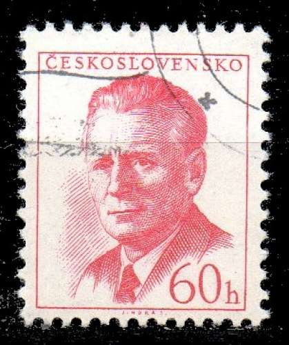 Tchécoslovaquie  Yvert N°0993 Oblitéré 1958 Président Antonin Novotny