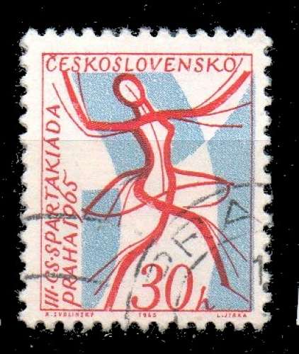 Tchécoslovaquie  Yvert N°1369 Oblitéré 1965 Danse