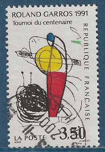 N°2699 Roland Garros 1991 oblitéré