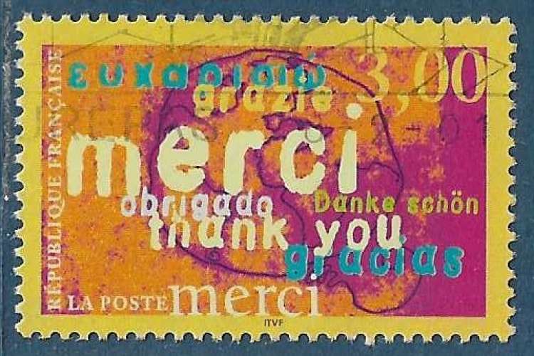 N°3230 Merci oblitéré