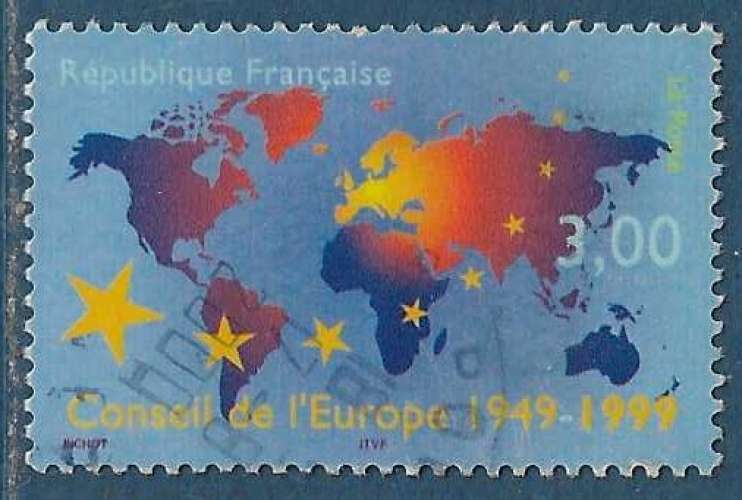 N°3233 Conseil de l'Europe oblitéré