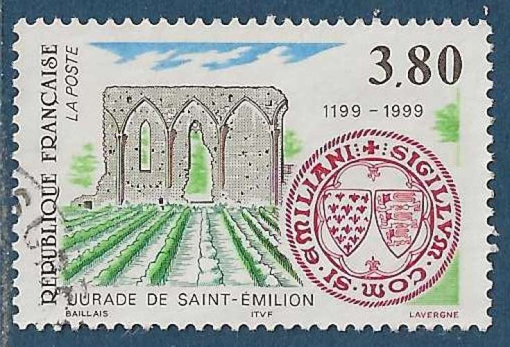 N°3251 Jurade de Saint-Emilion oblitéré