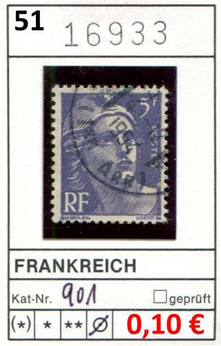France 1951 - Michel 901 - Yvert  - oo oblit