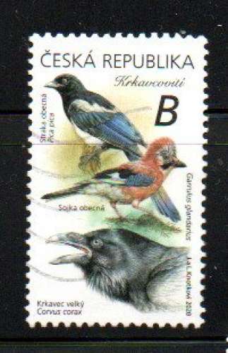 République tchèque 2020 -.YT n° 950 - Oiseaux