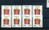 Monaco taxe 75 à 82 écusson complet neufs ** Luxe MNH sin charnela cote 6.1 