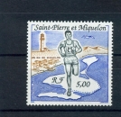 Saint Pierre et Miquelon 522 1990 à la faciale sport course neuf ** TB MNH sin charnela  
