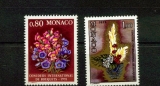 miniature MONACO 1115 1116 1/4 de cote 1977 fleurs bouquets neuf ** TB MNH SIN CHARNELA Cote 3.5 euros
