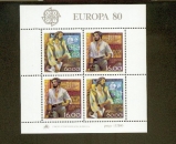 miniature Portugal bf  30 Personnages célèbres Europa 1980 neuf ** luxe MNH sin charnela cote 7