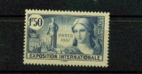 France 336 1937 1/4 de cote expo inter de paris neuf avec trace de charnière * TB MH cote 2.75  