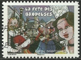 miniature France 2011 - La fête des brodeuses - 572 oblitéré.
