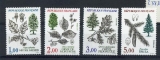 France 2384 2387 flore Arbres neufs ** LUXE MNH sin charnela cote 6