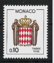 Monaco - Taxe n° 76 ** écussons stylisé - année 1985