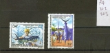 Nouvelle Calédonie PA 202 203 1980 poisson neuf avec trace de charnière* TB MH con charnela cote **5