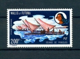 Wallis et Futuna PA  43 1972 PIROGUE A VOILE neuf avec trace de charnière * TB MH cote ** 53 