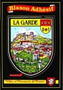 France 83 La Garde - Blason adhésif sur carte postale