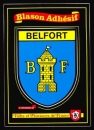 France 90 Belfort - Blason adhésif sur carte postale