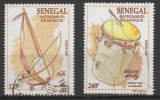 miniature SÉNÉGAL 1997 -  INSTRUMENTS DE MUSIQUE : 2 TIMBRES