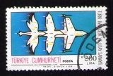 TURQUIE Oblitération ronde Used Stamp Industrie Aérospatiale Turque 1988