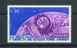 Andorre 165 1/4 de cote Télécommunications spatiales 1962 neuf ** TB MNH sin charnela cote 2.5 
