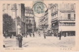 CPA ROUEN (76) RUE GRAND-PONT - ANIMEE - TRAMWAY