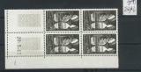 France 1394 1/4 de cote Moissac bloc de 4 coin daté 20 5 63 neuf ** TB MNH cote 4.6