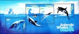 Australie AAT 1995 Faune marine : baleines et dauphins (feuillet)