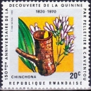 miniature Rwanda 1970 150ème anniversaire de la découverte de la quinine - Chinchona - Y&T 378 **