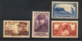 France 454 457 1940 -1/4 de cote œuvres de guerres personnages neuf ** TB MNH sin charnela cote 52 