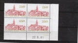 France 2162 Saint emilion bloc de 4 coin daté 21 9 81 neuf ** TB   MNH cote 6